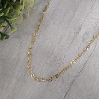 Collar corazones 14k