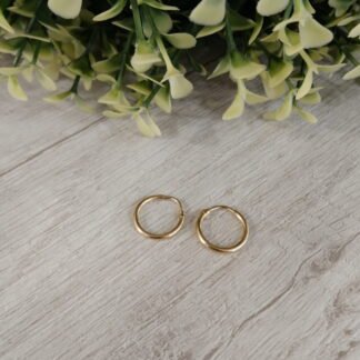 Aros argollas oro 18k