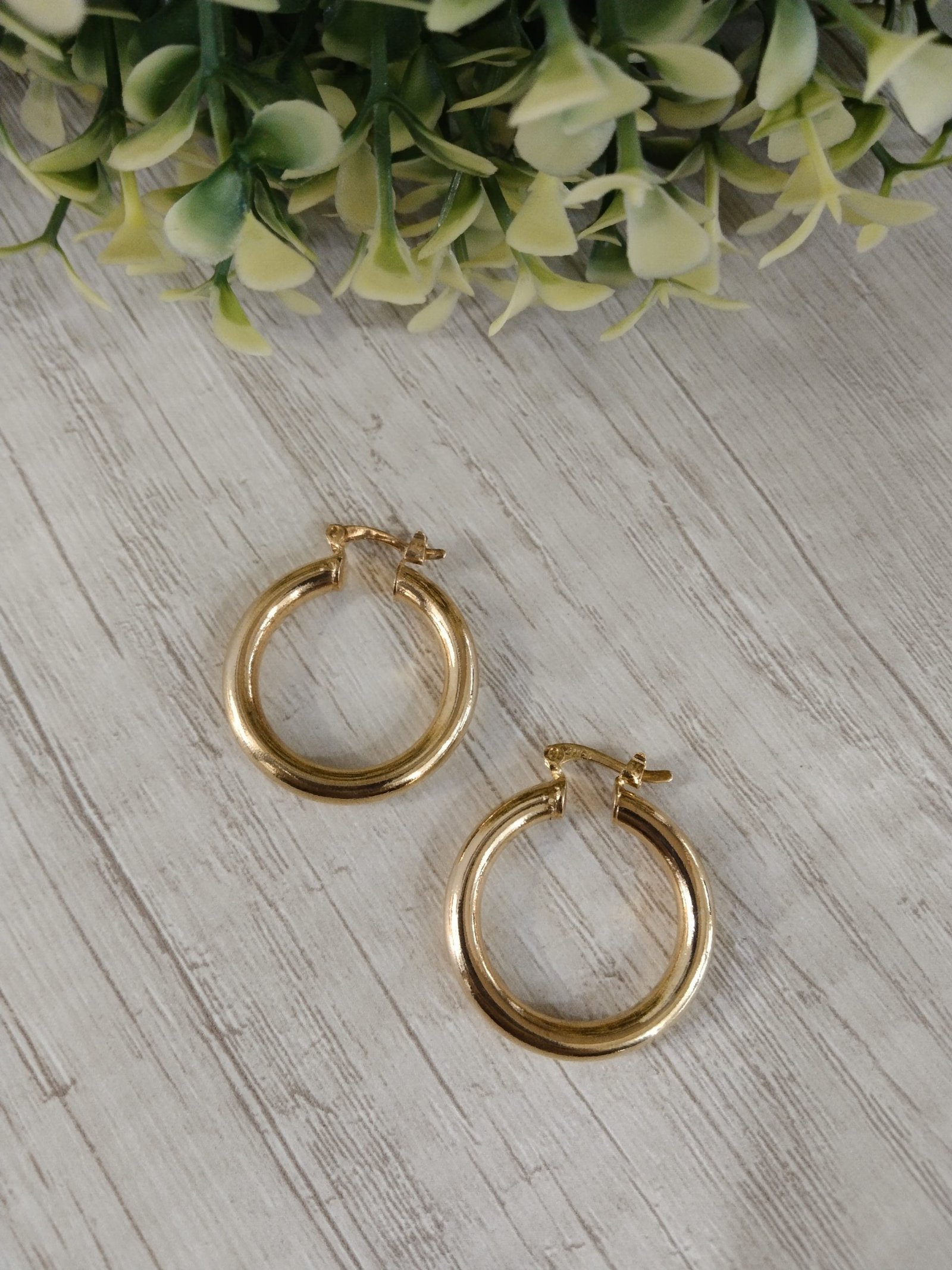 Aros argolla ba?o en oro