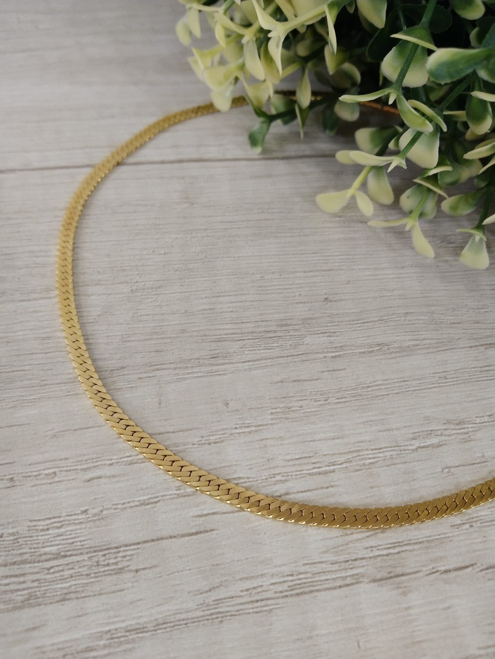 Collar Ba?o en oro cinta
