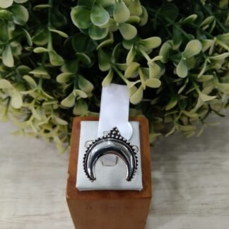 Anillo plata media luna nro 18