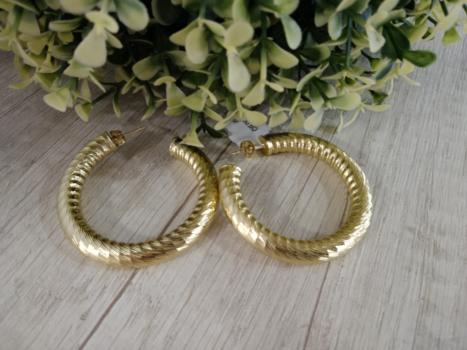 Aros Ba?o en oro argolla semitubo