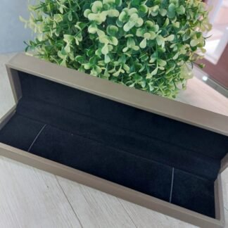 Caja tela caf? para pulseras