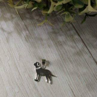 Colgante plata perro