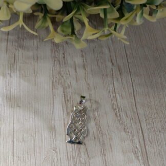 Colgante plata buho