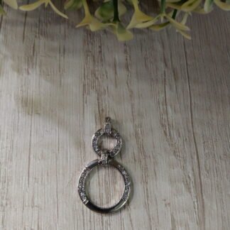 Colgante plata circulos circones