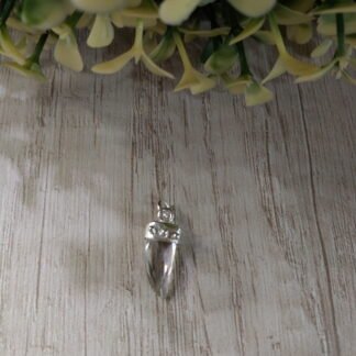 Colgante plata cacho cuarzo cristal