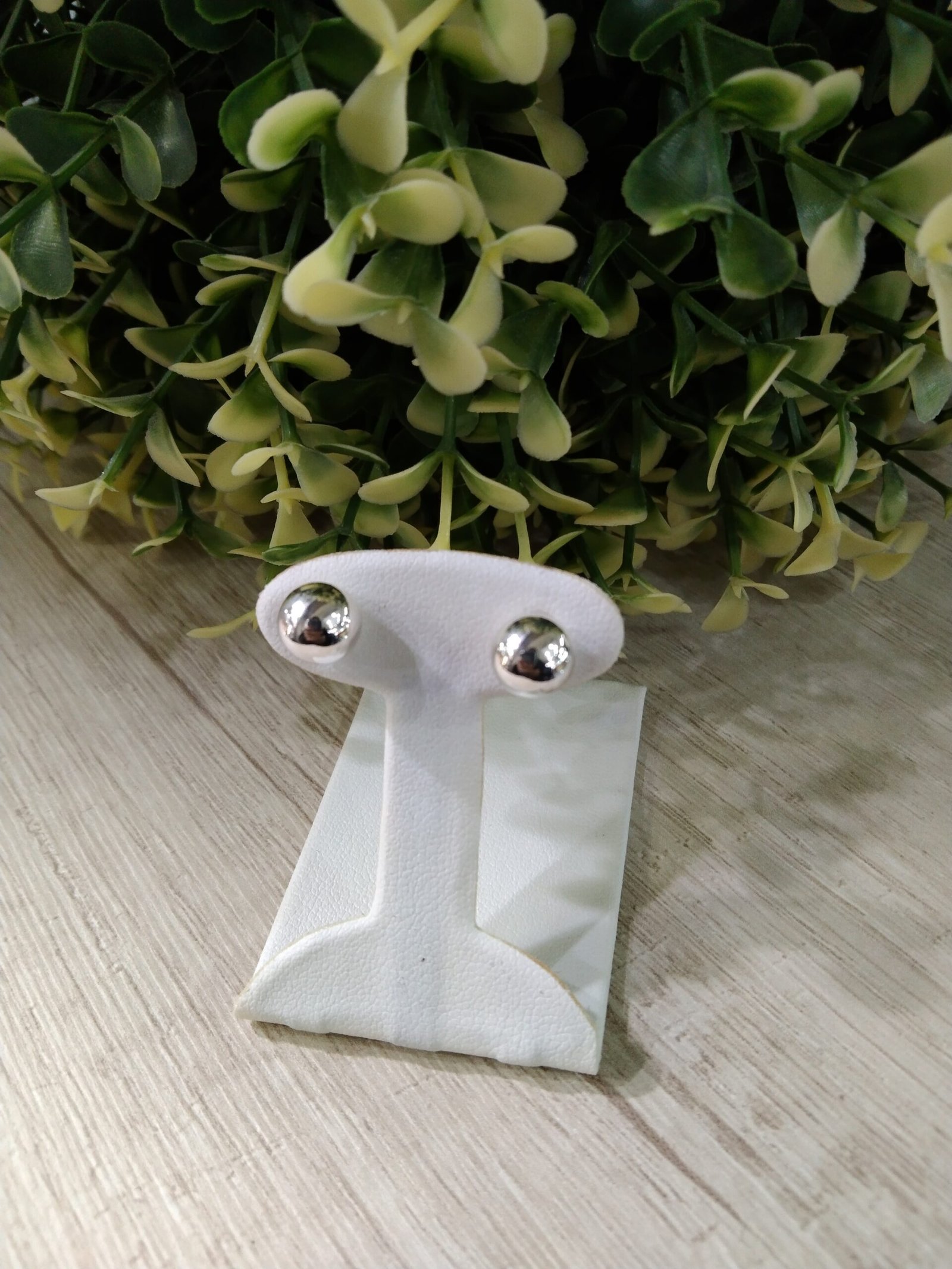 Aros plata esfera XL