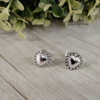 Aros plata coraz?n detente