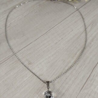 Collar Acero esfera crista oso