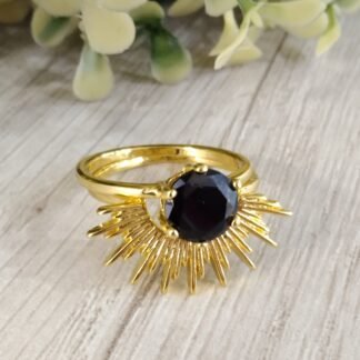 Anillo ba?o oro Sol circ?n