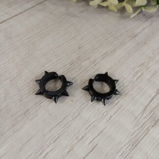 Aros Acero negro punk