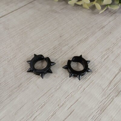 Aros Acero negro punk