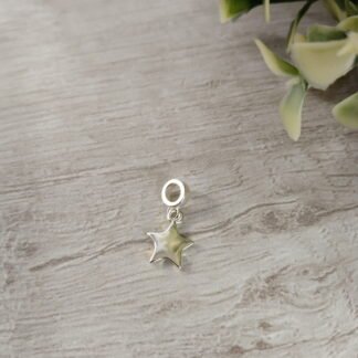 Charm estrella plata