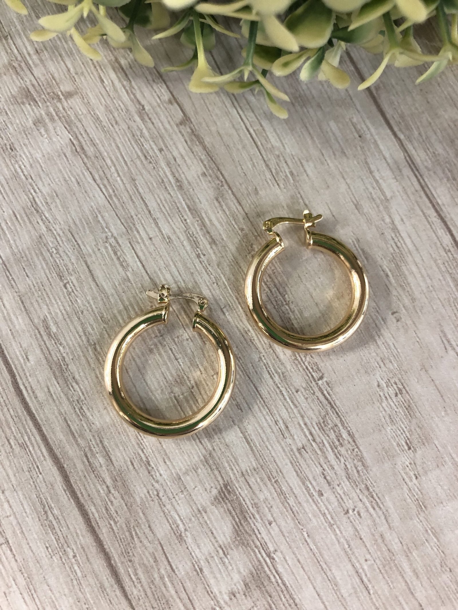 Aros argolla ba?o en oro 26mm