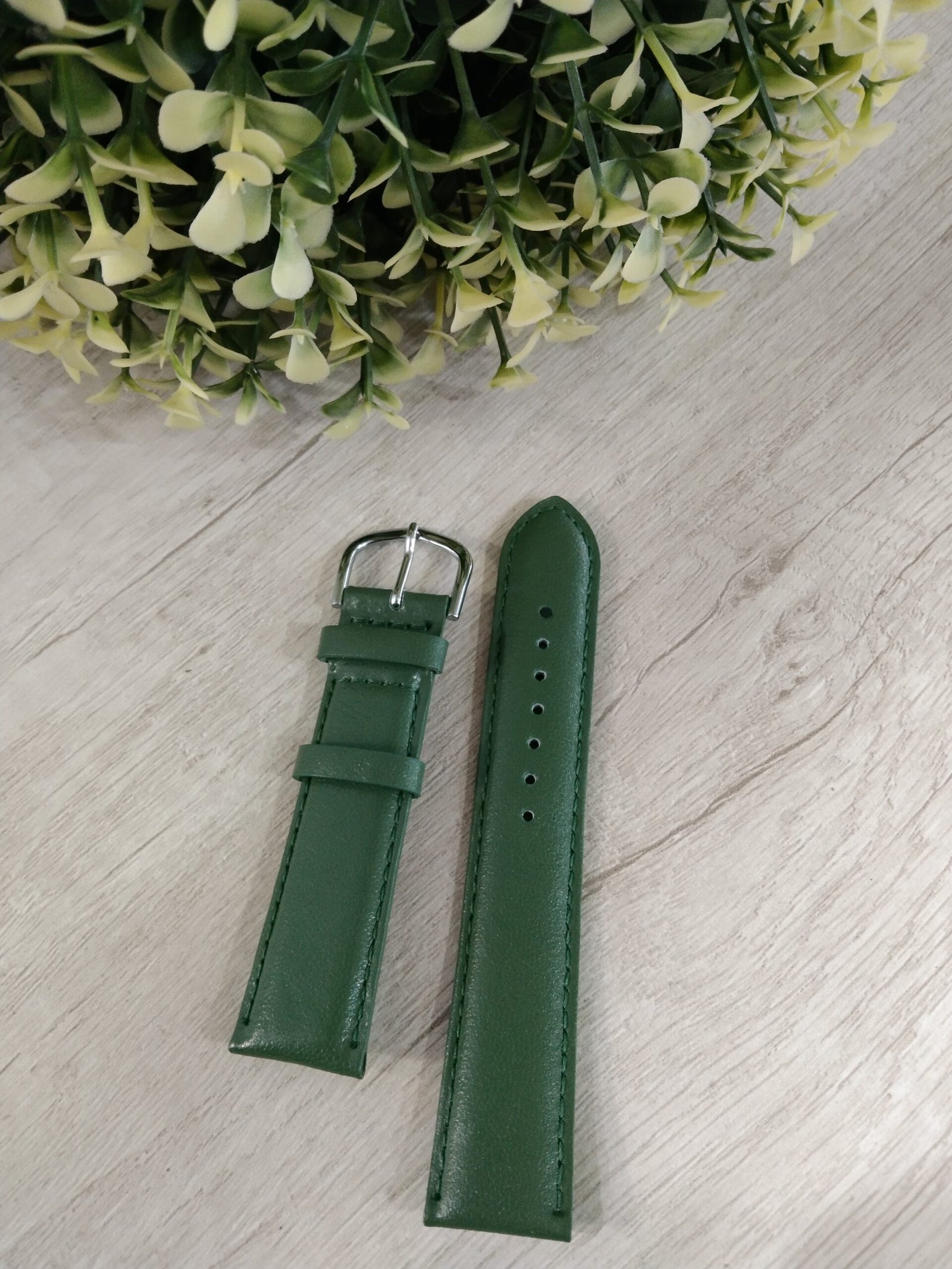 Correa cuero verde n20