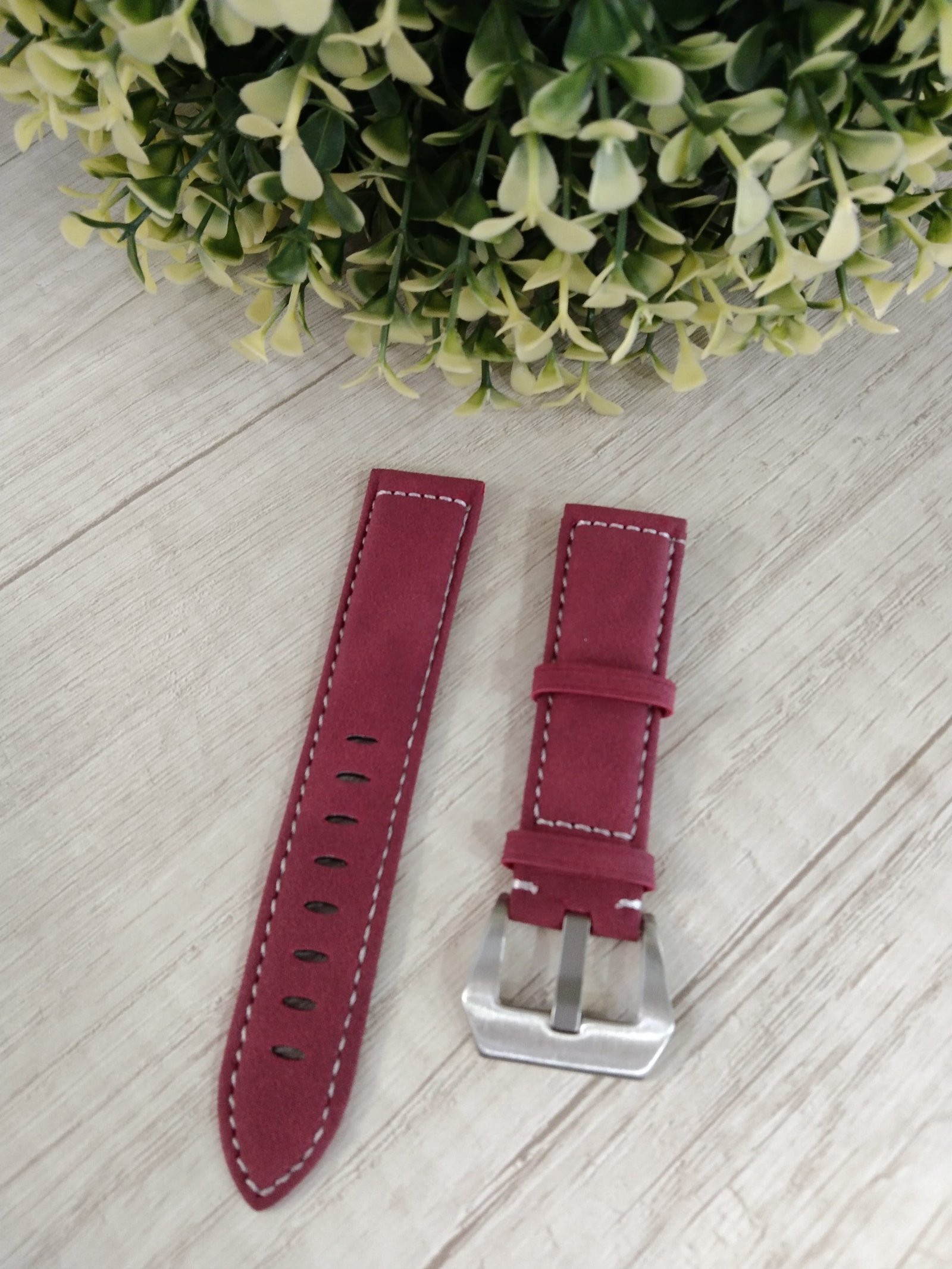 Correa gamuza roja n22