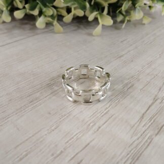 Anillo plata cadena n?14