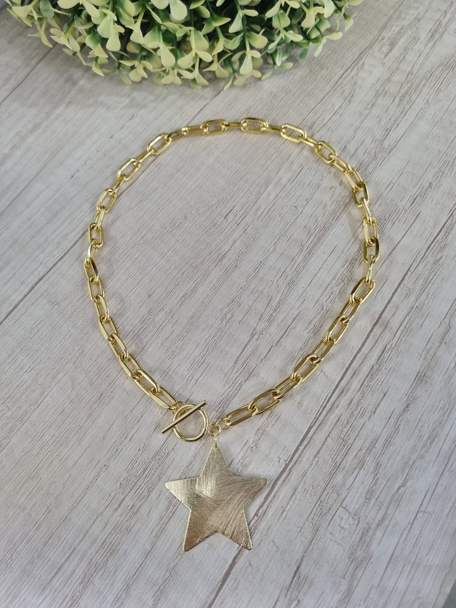 Collar Ba?o en oro estrella - Imagen 2