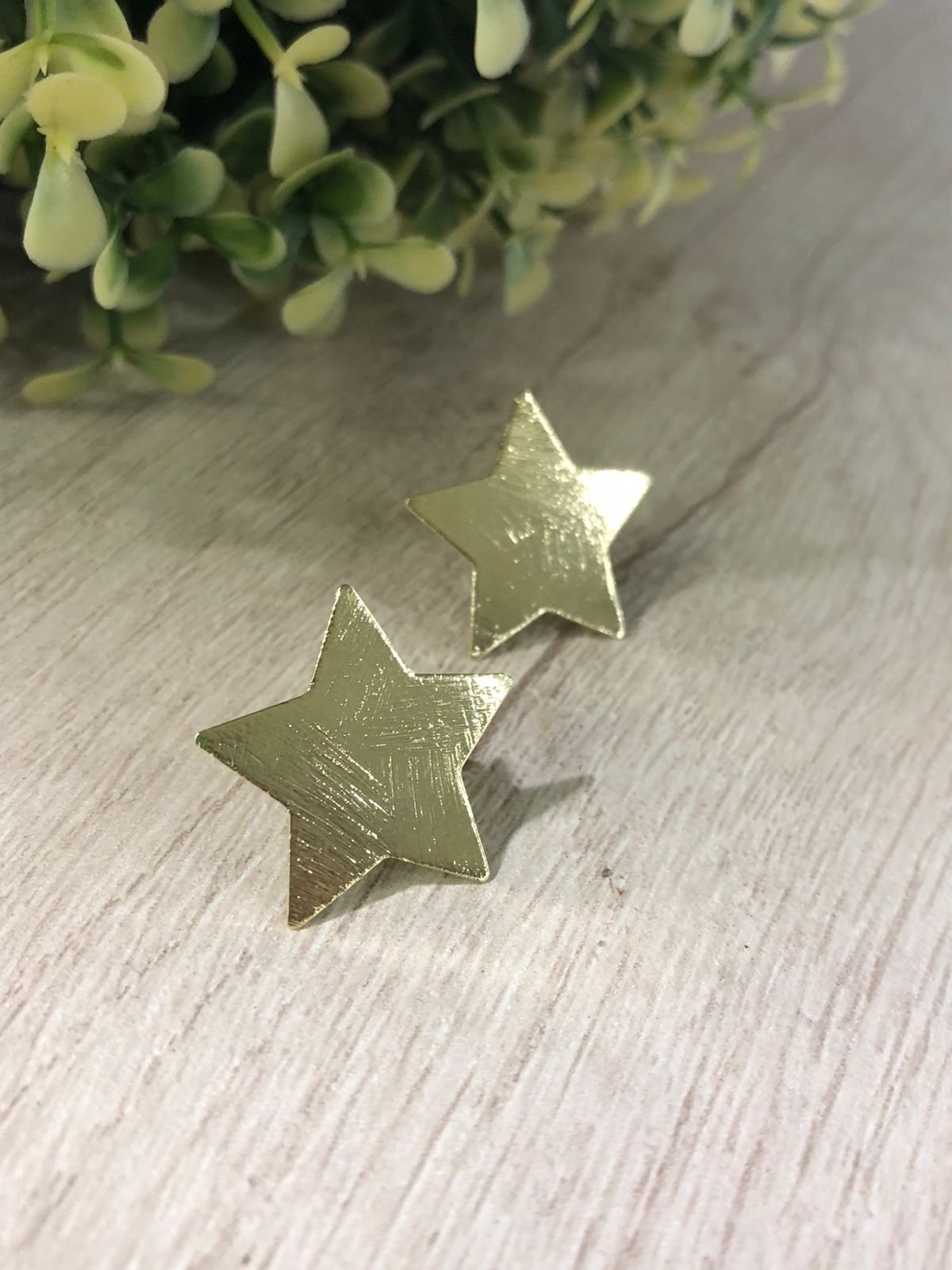 Aros estrella satinados