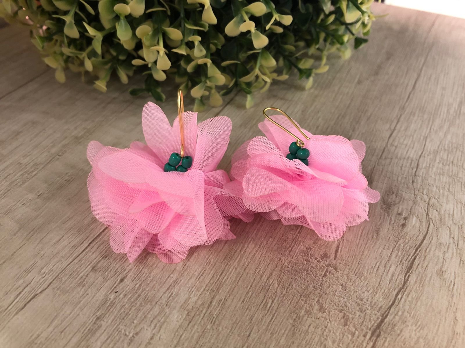 Aros flor tela