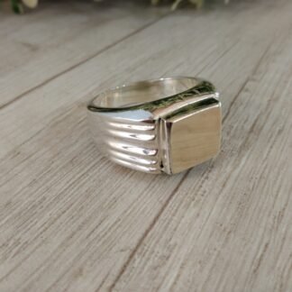 Anillo plata con oro n? 28