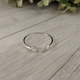 Anillo plata Cardio n?22