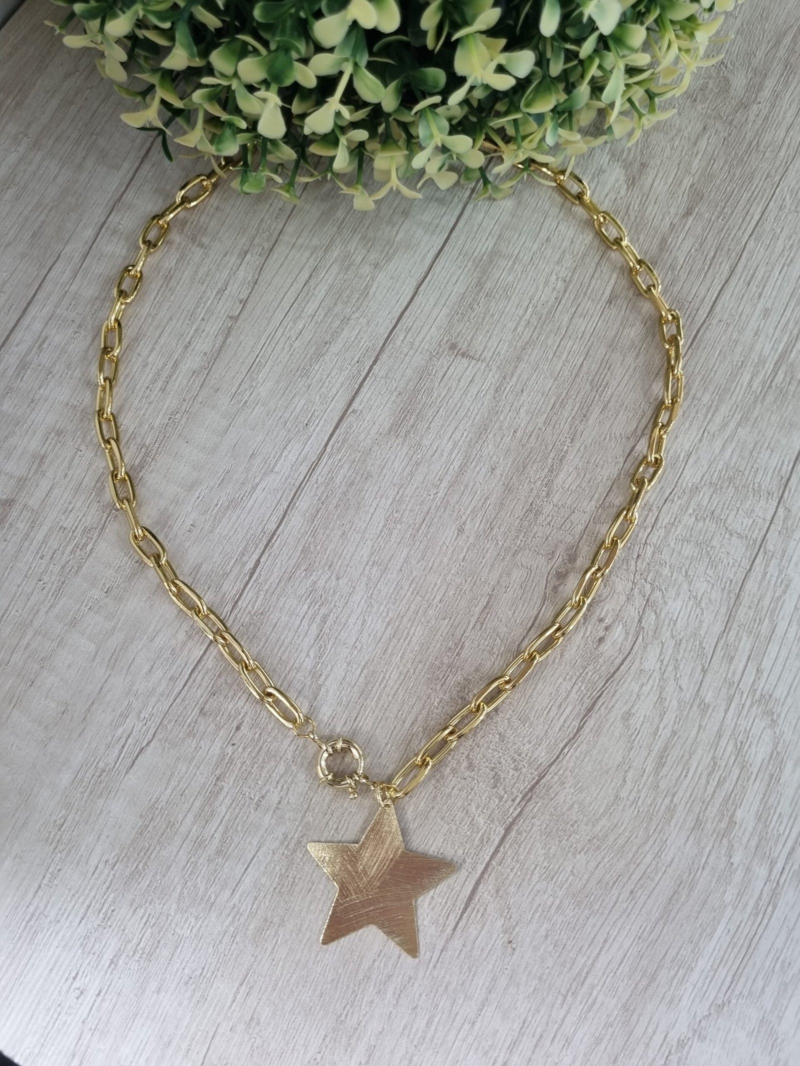 Collar Ba?o en oro estrella MH - Imagen 2