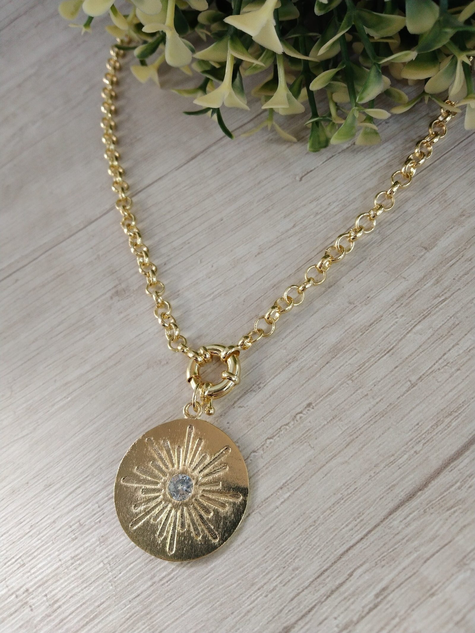 Collar Medall?n circ?n reversible - Imagen 2