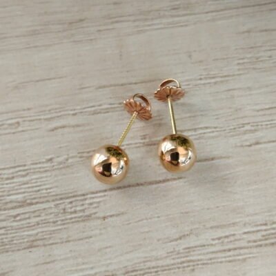Aros bolita N?3 18k