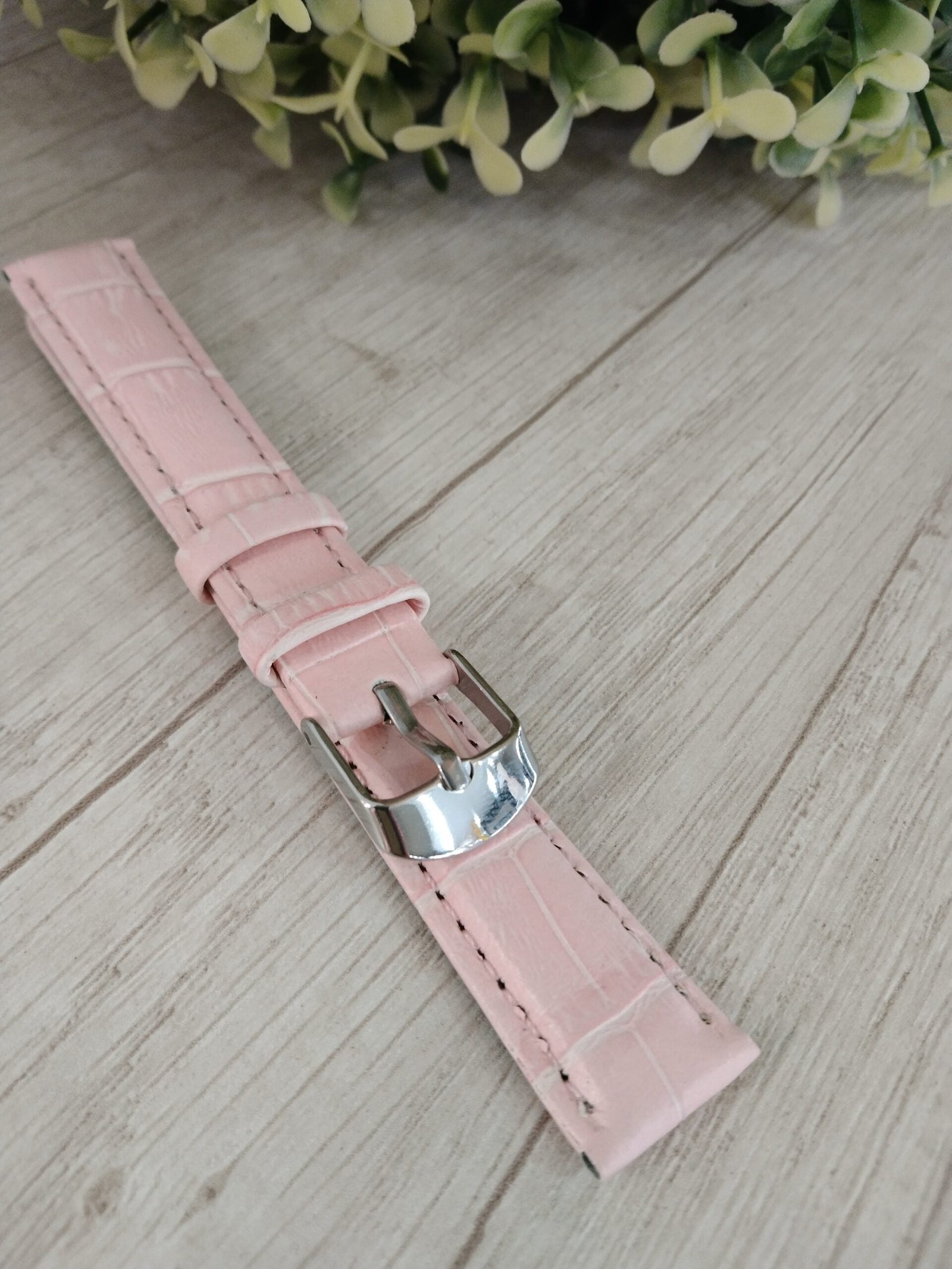 Correa cuero rosa n16
