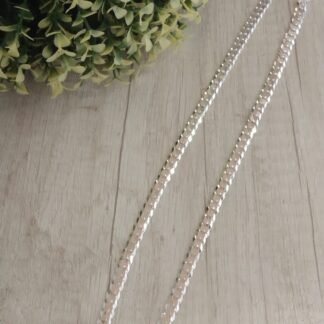 Cadena plata grumet 60 cm