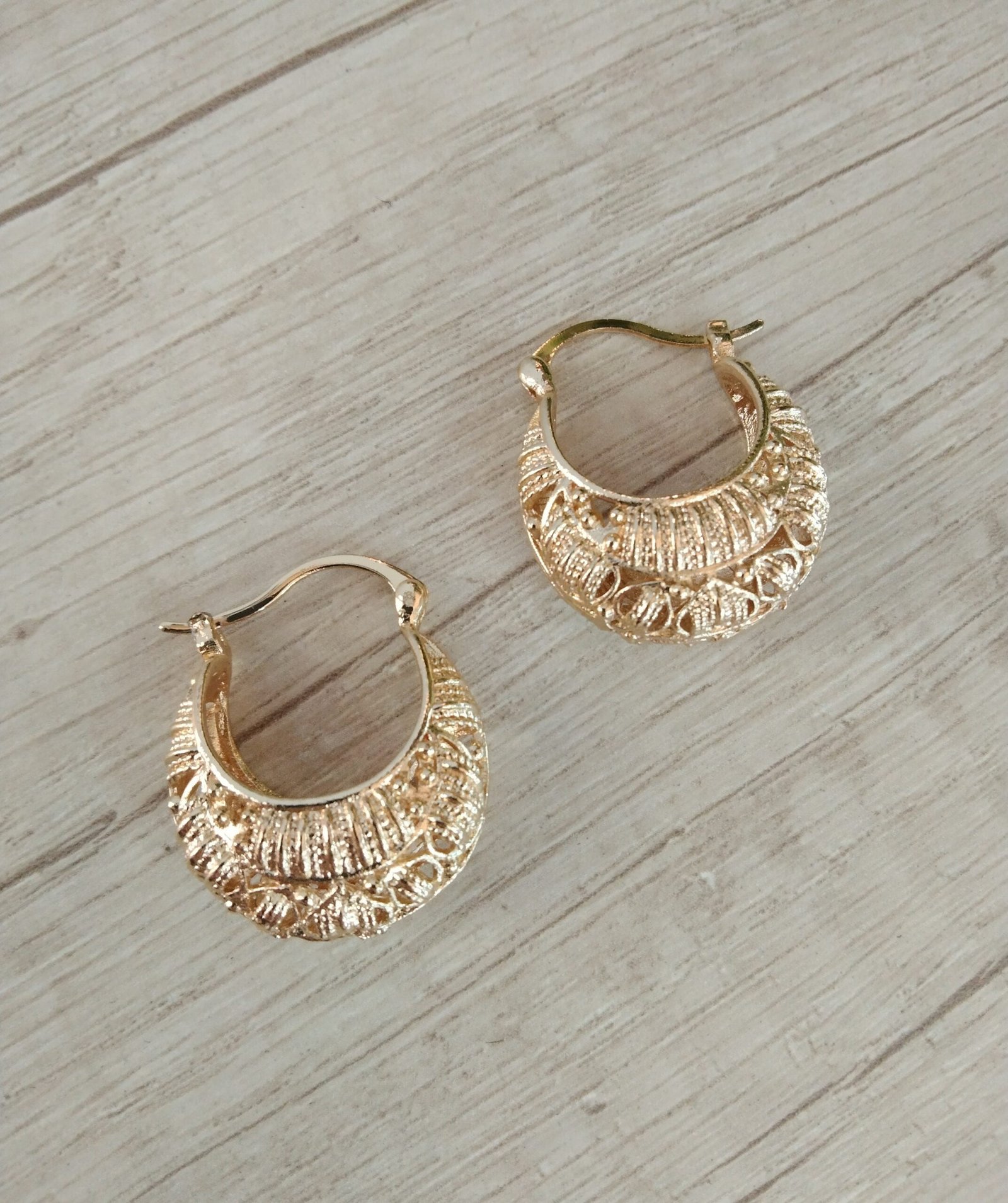 Aros Ba?o en oro argollas