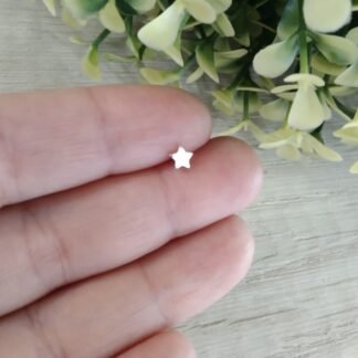 Piercing plata estrella