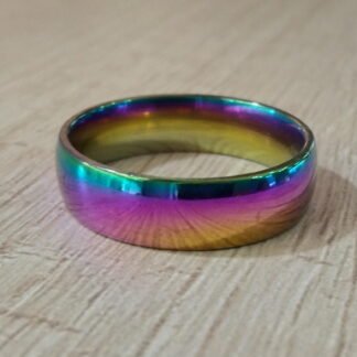 Anillo Acero liso n?20 tornasol