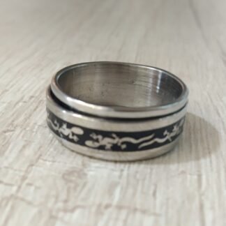 Anillo Acero lagartijas n?12