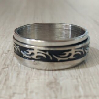 Anillo Acero signos n?17 antiestres