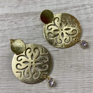 Aros Ba?o en Oro mandala con circ?n