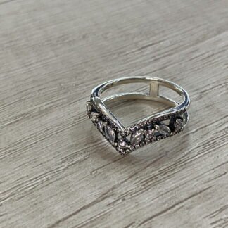 Anillo del deseo plata con circones nro 20