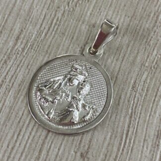 Colgante plata Virgen del Carmen