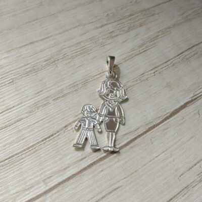 Colgante plata mam?/hijo