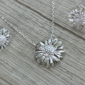 Conjunto plata margarita circ?n