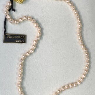 Collar Mallorca broche flor 50 cm