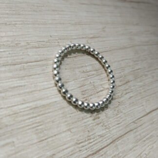 Anillo plata pelotitas n? 22