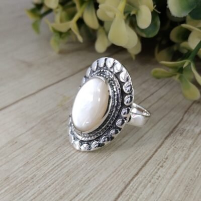Anillo plata n?car n13
