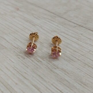 Aros chat?n  nro 1 rosa Francia 18k