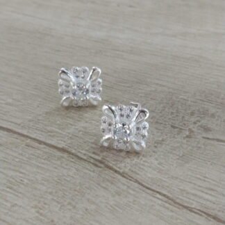 Aros plata microcirc?n blanco