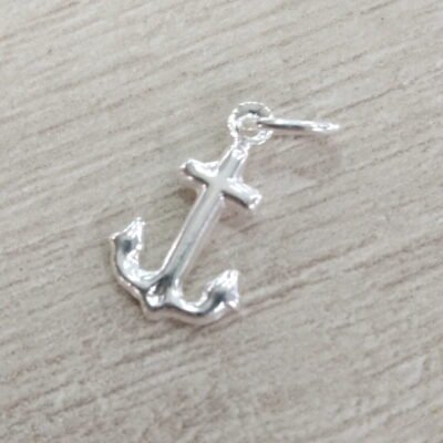 Colgante plata ancla