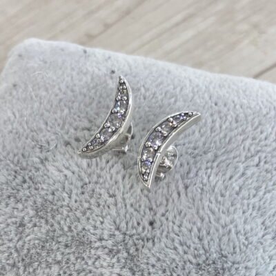 Aros plata luna circones