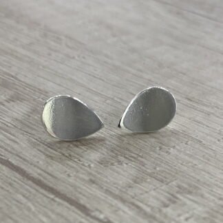 Aros plata gotas